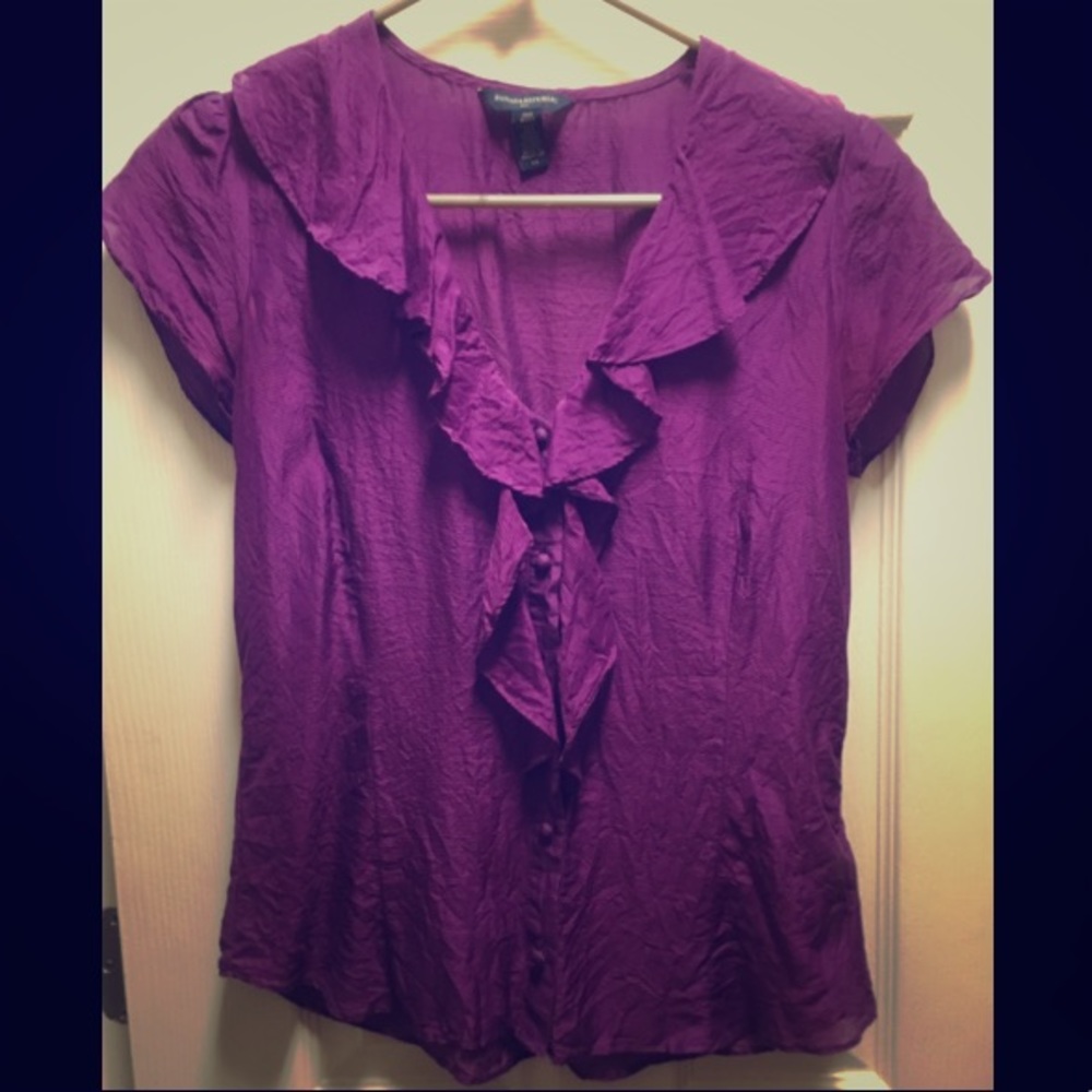 Banana Republic silk blend blouse